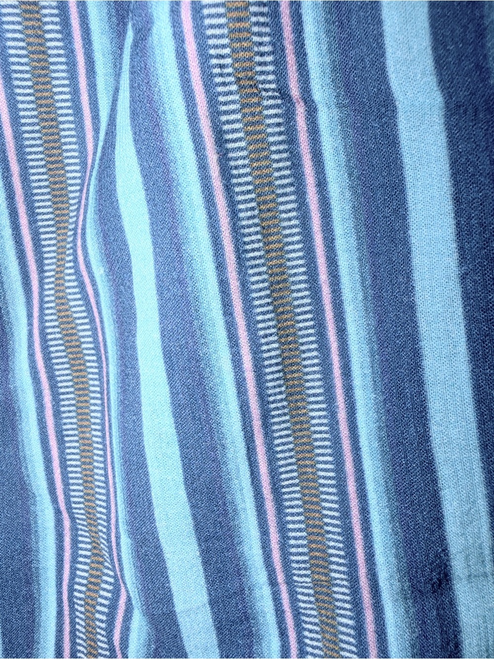 Figue Striped Tassel Trim Long Caftan Dress. Sz L - Picture 4 of 9